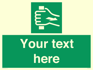 Custom Pull Bar Sign